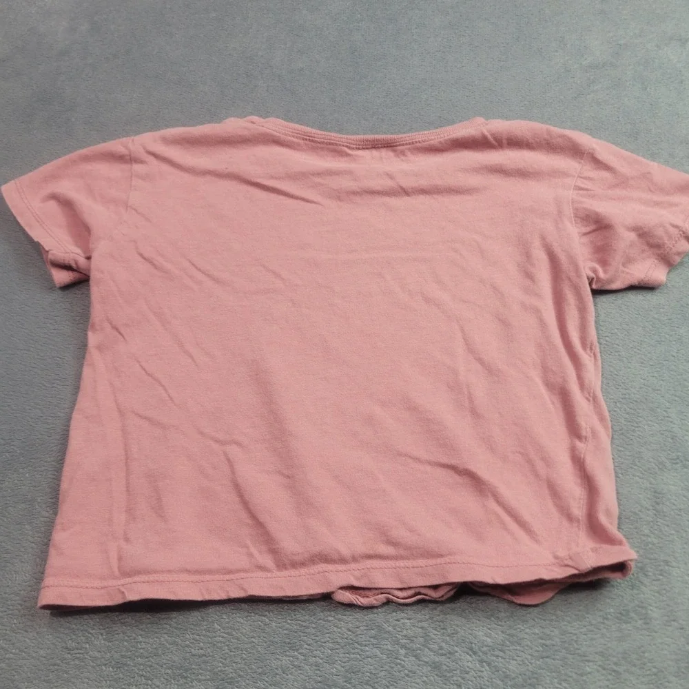 Kids Dusty Rose Pink Short Sleeve Cotton‎ Crew Neck T-Shirt Basic Tee d8011
